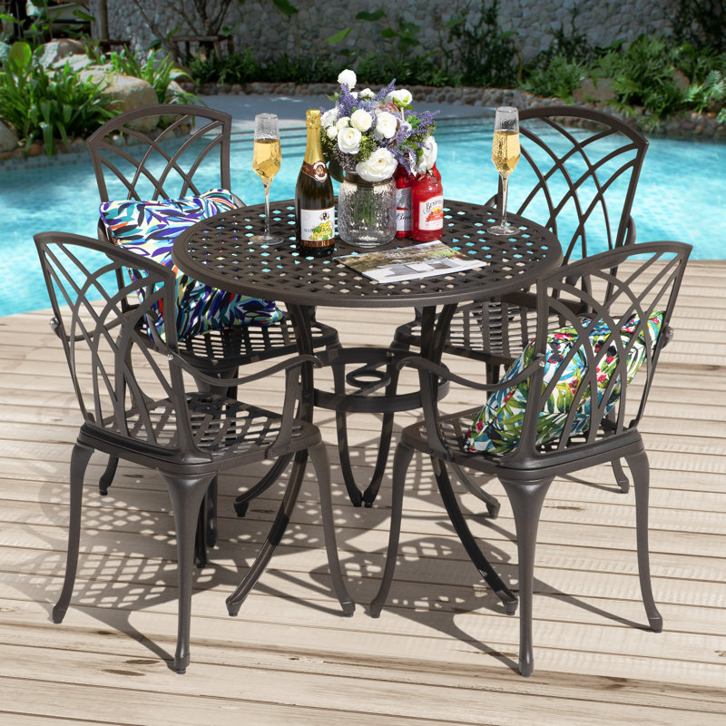 Wayfair 5 piece outdoor dining set discount